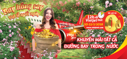 VIETJET KHUYEN MAI 0 DONG LE HOI CUOI NAM 2017