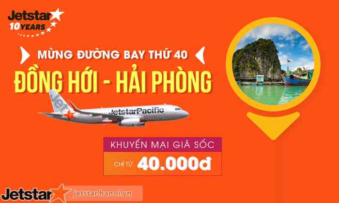 Vé máy bay Đồng Hới, Quảng Bình đi Hải Phòng